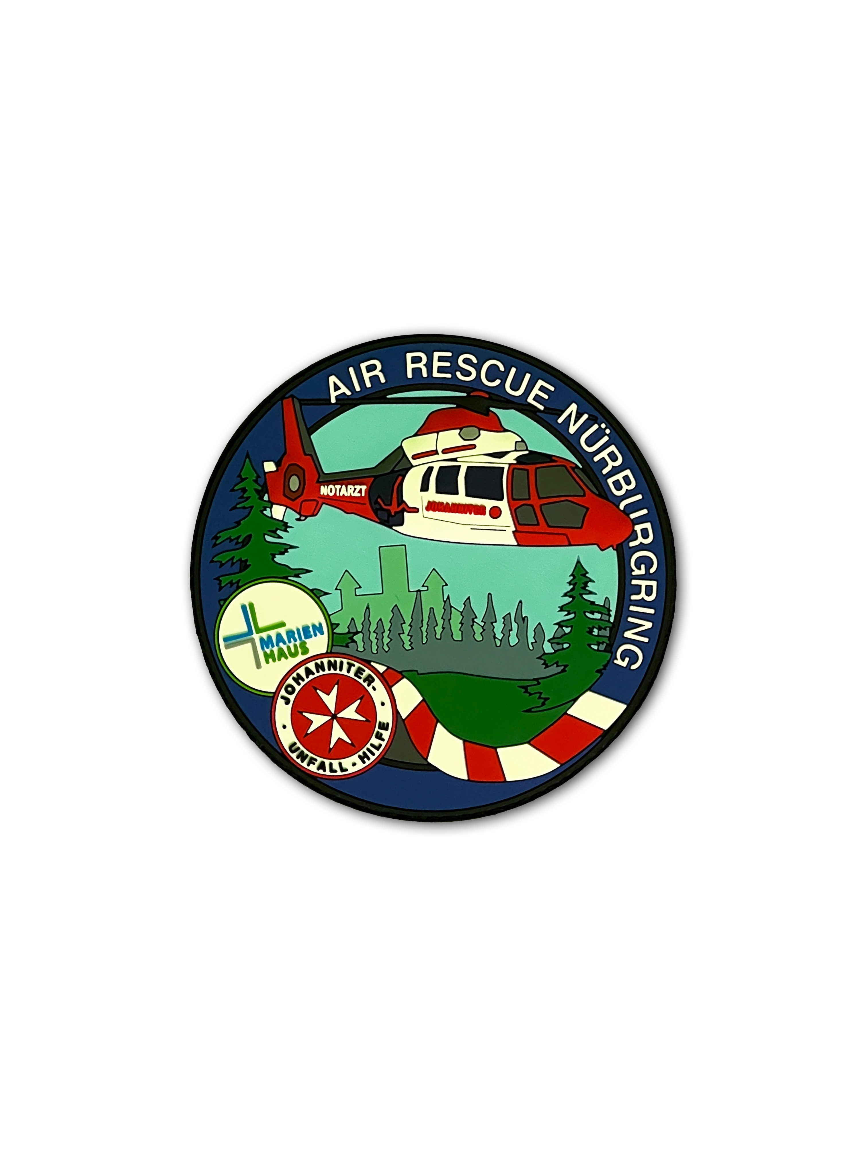 Rubber-Fan-Patch Air Rescue Nürburgring Johanniter Luftrettung