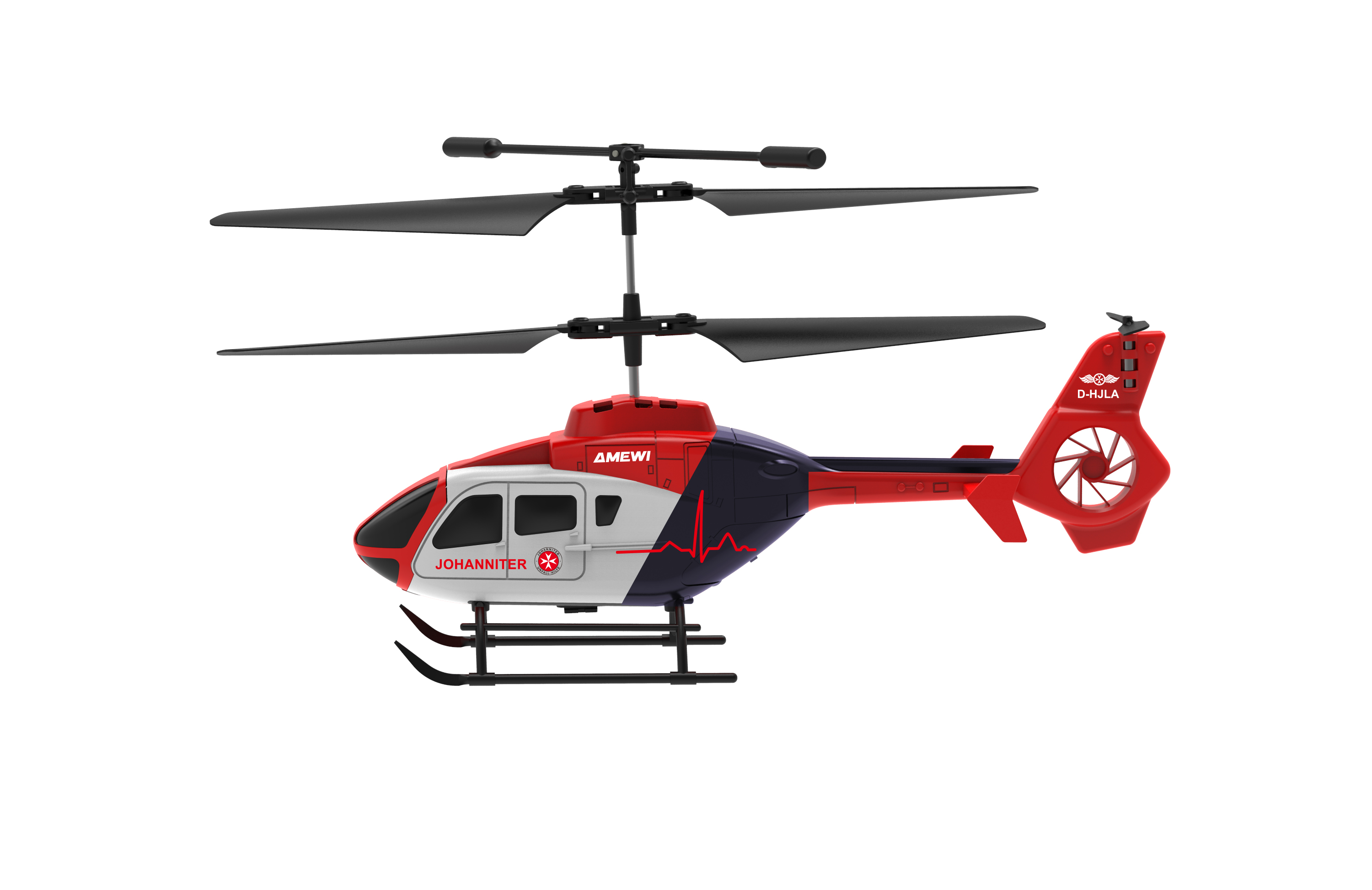 Mini-Hubschrauber Johanniter ferngesteuert
