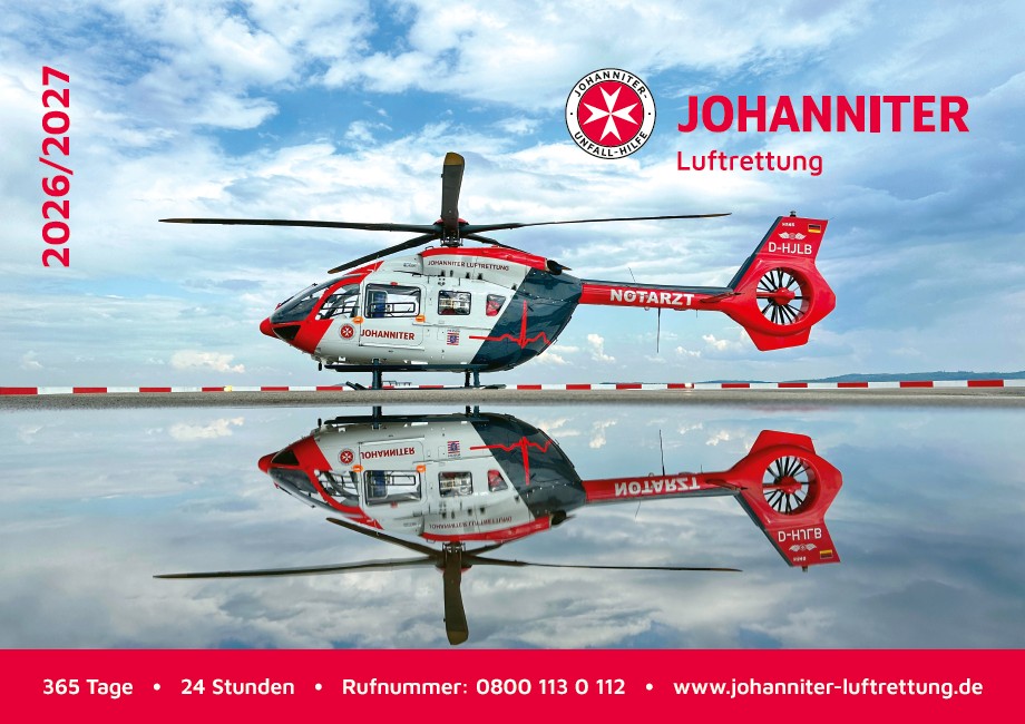 Kalender 2026/2027 Johanniter Luftrettung