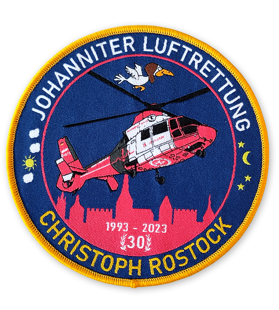 Fan-Patch CH Rostock "30 Jahre" Johanniter Luftrettung